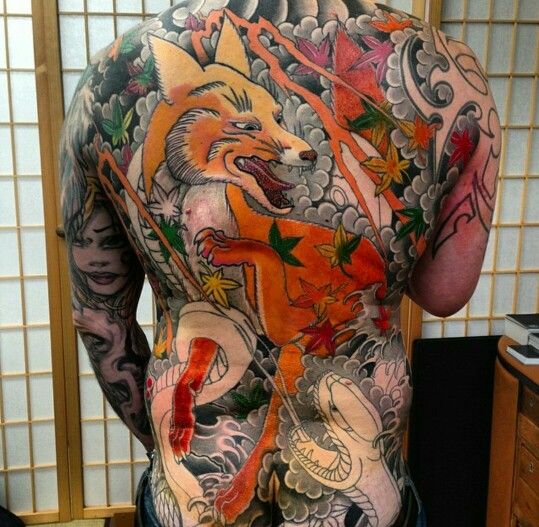 Японский стиль (Japan traditional tattoo)