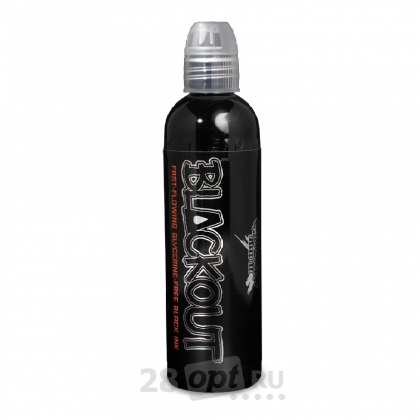 Краска для художественной татуировки World Famous Tattoo Ink, Blackout, 120 мл