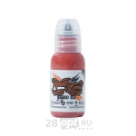 Уцененный товар Краска для художественной татуировки World Famous Tattoo Ink, Oleg Brick Red, 30 мл