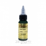 Уцененный товар, Краска для художественной татуировки LushColor, Lime Green, 30 мл