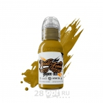 Уцененный товар, Краска для художественной татуировки World Famous Tattoo Ink by Pony Lawson, Antique Gold, 30 мл