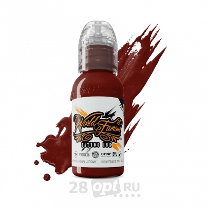 Краска для художественной татуировки World Famous Tattoo Ink, Red Square, 30 мл