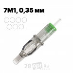 Картриджи для художественной татуировки EZ Revolution CT1207M1-1 Magnum 7, 0,35 мм, коробка 20 шт.